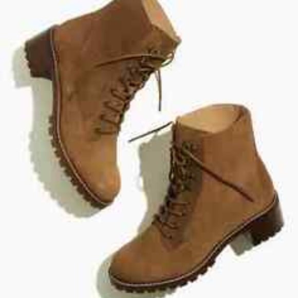 Madewell Shoes - Madewell Women's The Julien Lace-Up Lugsole Boot in Suede Size 6.5 ($228)